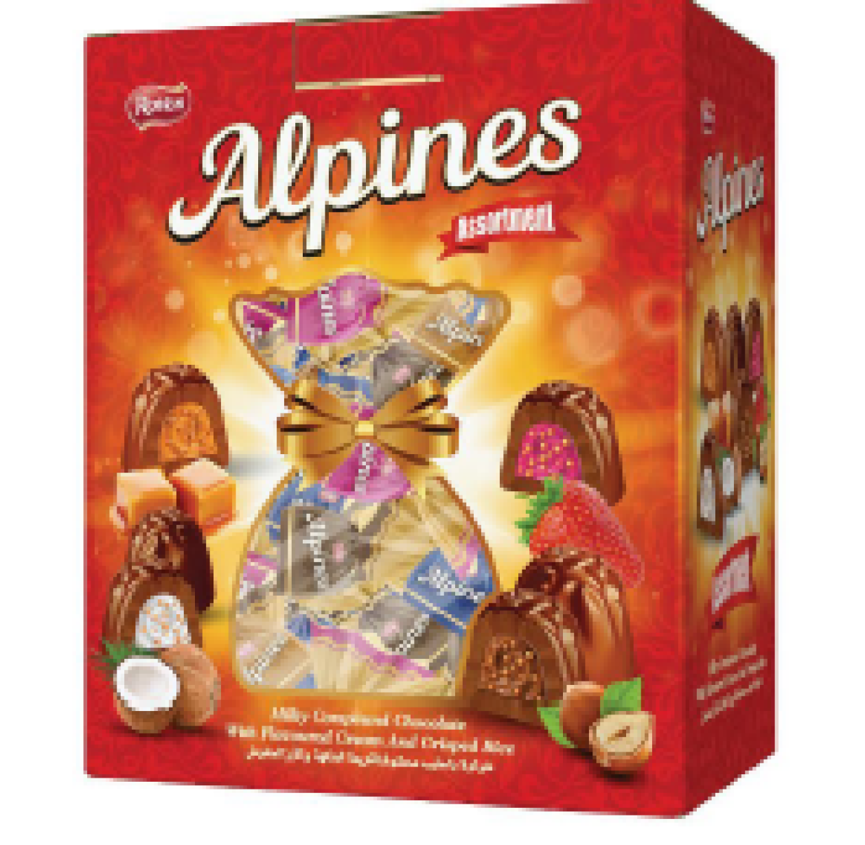 AROMALI KREMA DOLGULU PİRİNÇ PATLAKLI SÜTLÜ ÇİKOLATA (KARIŞIM)