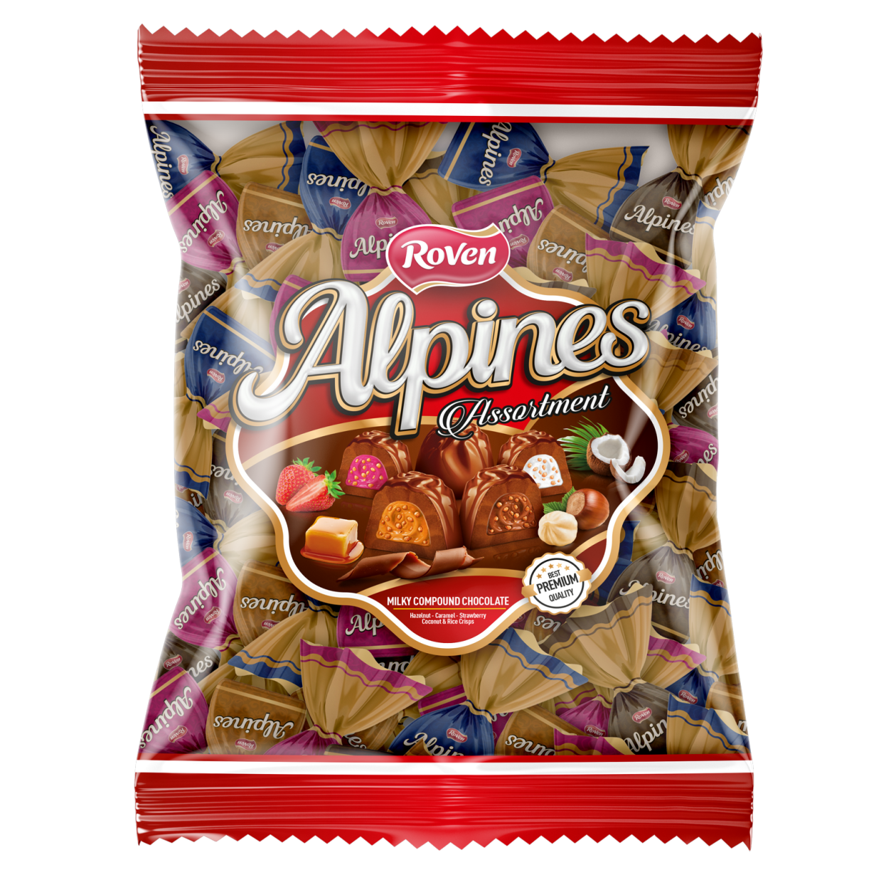 AROMALI KREMA DOLGULU PİRİNÇ PATLAKLI SÜTLÜ ÇİKOLATA (KARIŞIM)